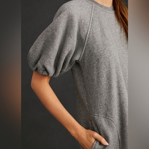 Anthropologie Velvet by Graham & Spencer Puff-Sleeve Mini Dress - Picture 4 of 12